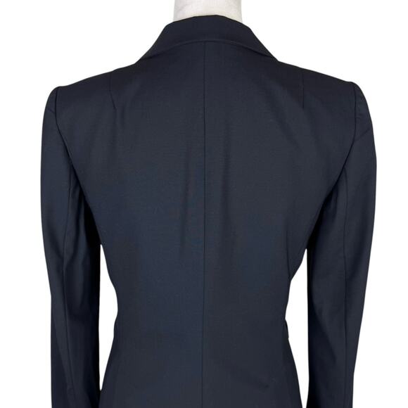 Banana Republic Black Virgin Wool Blend Classic Essential Traditional Blazer - Picture 6 of 12